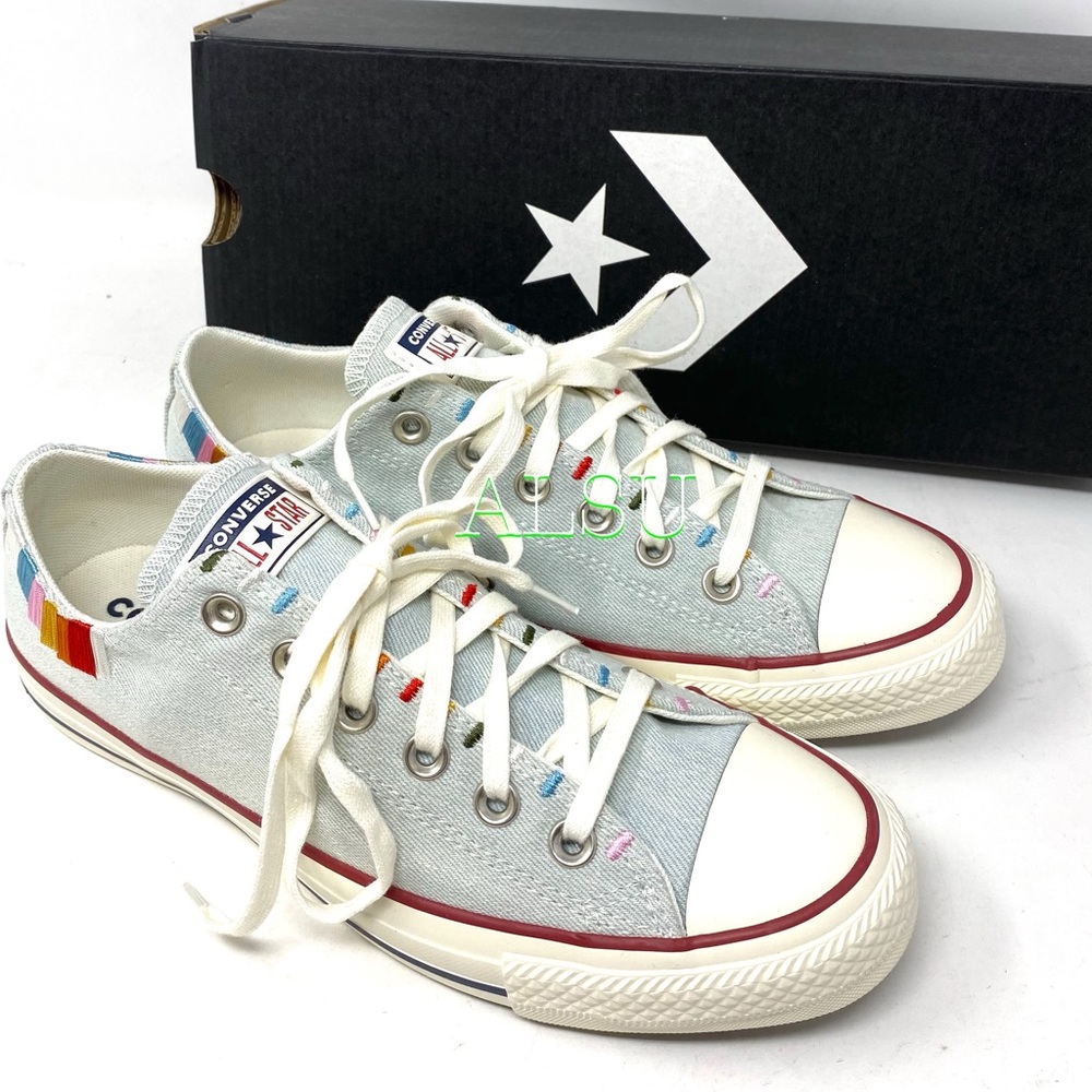 Converse Ctas Canvas Low Top Blue Tint Multi Women - Picture 7 of 11